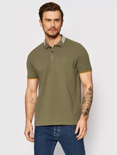 Koszulki męskie - GUESS Polo Oz M2RP55 K9WF1 Zielony Slim Fit - grafika 1
