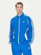 Bluzy męskie - adidas Bluza adicolor Teamgeist JP1117 Niebieski Regular Fit - miniaturka - grafika 1