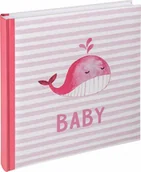 Albumy fotograficzne - Walther Walther Sam pink 28x30,5 50 white Pages Babyalbum UK183R - miniaturka - grafika 1