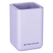 Kubki na szczoteczki do zębów - Fioletowy kubek na szczoteczki do zębów z żywicy polimerowej Tom Tailor T-Rounded – Wenko - miniaturka - grafika 1