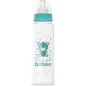 Butelki dla niemowląt - Baboo Anti-colic Glass Feeding Bottle Narrow Neck butelka do karmienia 3m+ 240 ml - miniaturka - grafika 1