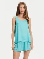 Piżamy damskie - United Colors Of Benetton Piżama 41HY3P00S Niebieski Regular Fit - miniaturka - grafika 1