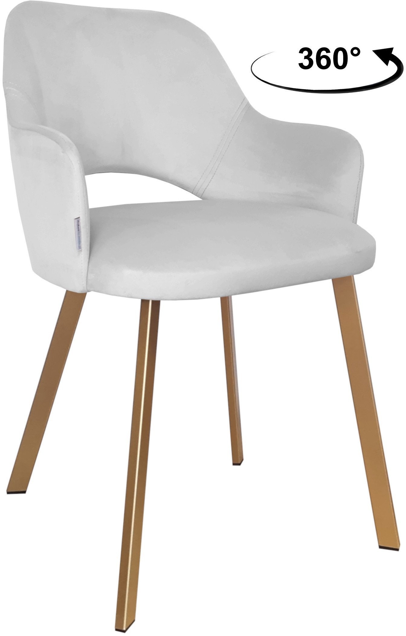 Krzesło obrotowe Milano podstawa Profil złota MG39