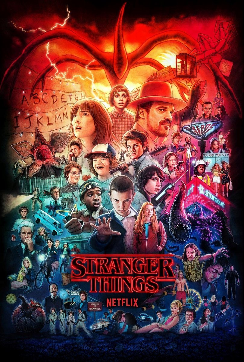 PODKŁADKA POD MYSZ Nadruk 22x18 cm Oryginalny Stranger Things 2 Prezent