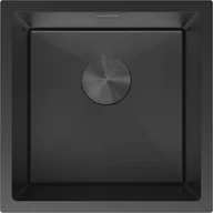 Zlewozmywaki - Mexen Trixo zlewozmywak stalowy 1-komorowy 440 x 440 mm, czarny HC - 6413441000-70HC - miniaturka - grafika 1