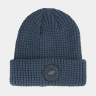 Czapki damskie - Czapka Dziecięca 4F Zimowa Dwuwarstwowa Granatowa CAPM379 Granatowy - miniaturka - grafika 1