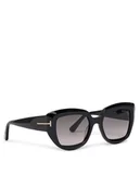 Okulary przeciwsłoneczne - Tom Ford Okulary przeciwsłoneczne Satzman FT1192 01B Czarny - miniaturka - grafika 1