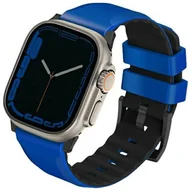 Akcesoria do smartwatchy - Pasek Uniq Linus Airosoft Silicone do Apple Watch Series 1/2/3/4/5/6/7/8/SE/SE2/Ultra 42-49 mm Niebieski (8886463684382) - miniaturka - grafika 1