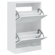 Szafki na buty - vidaXL Szafka na buty biała 60x34x96,5 cm materiał drewnopochodny - miniaturka - grafika 1
