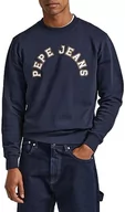 Bluzy męskie - Pepe Jeans Bluza męska Westend, Niebieski (Dulwich), XXL - miniaturka - grafika 1