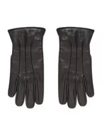 Rękawiczki - Jack&Jones Rękawiczki Męskie Jacmontana Leather Gloves Noos 12125090 Czarny - miniaturka - grafika 1