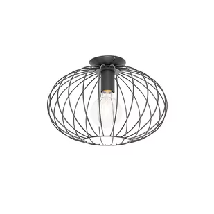 QAZQA Designerska lampa sufitowa czarna - Margarita - Oprawy, klosze i abażury - miniaturka - grafika 1