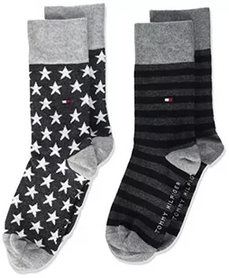 Tommy Hilfiger Skarpety dziecięce, uniseks (2 sztuki), czarny, 27-30 - Skarpetki damskie - miniaturka - grafika 1