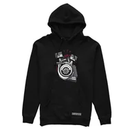 Odzież do sportów motorowych - Czarna bluza z kapturem SERCE TURBO-XS - miniaturka - grafika 1