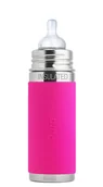 Butelki dla niemowląt - Pura Kiki izolacyjna dziecko butelki stal nierdzewna Pink Stainless 200 ML - miniaturka - grafika 1