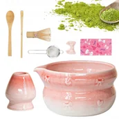 Herbata - ZESTAW DO PARZENIA MATCHY Z ŁYŻKĄ TRZEPACZKĄ I MIOTEŁKĄ 8W1 - miniaturka - grafika 1