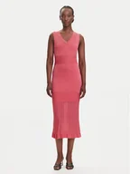 Sukienki - Fracomina Sukienka codzienna FJ25SD5003K54701 Koralowy Regular Fit - miniaturka - grafika 1