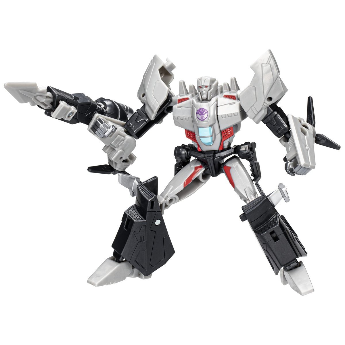 Transformers Zabawka EarthSpark Warrior klasy Megatron, 12,5 cm duża figurka akcji, zabawka robota dla dzieci od 6 lat