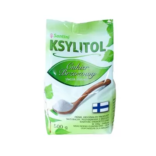 Santini KSYLITOL 500 g (TOREBKA) - (FINLANDIA) - Cukier i słodziki - miniaturka - grafika 1