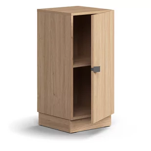 Szafa QBUS, 1 półka, cokół, uchwyt, 868x400x420 mm, dąb - Szafy biurowe Szafa QBUS, 1 półka, cokół, uchwyt, 868x400x420 mm, dąb - Szafy biurowe - miniaturka - grafika 1