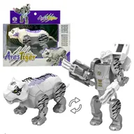 Figurki dla dzieci - Askato Robot Transformujący - Biały Tygrys - miniaturka - grafika 1