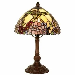 Witrażowa Lampa Stołowa Tiffany S Clayre & Eef - Lampy stojące - miniaturka - grafika 1