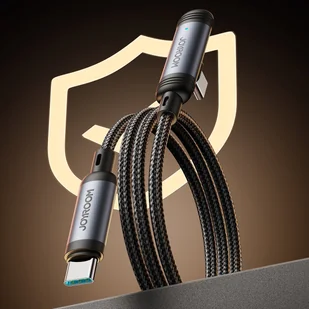 Kabel Joyroom S-A56 EnjoyX Series 90° USB-C - USB-C 60W 1,2m - czarny - Kable USB - miniaturka - grafika 1