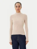 Swetry damskie - Guess Golf W5BR15 Z3OW2 Beżowy Slim Fit - miniaturka - grafika 1