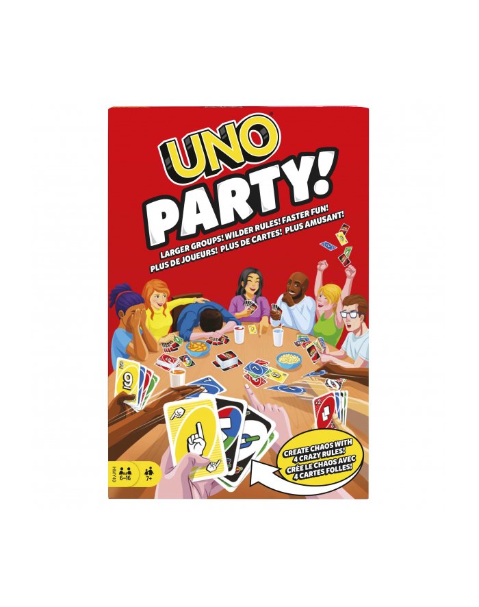UNO PARTY gra karciana HMY49 MATTEL