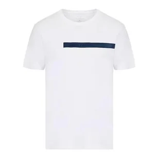 Koszulka męska Armani Exchange 3LZTBE-ZJ8LZ-1100 Biała - Koszulki męskie - miniaturka - grafika 1