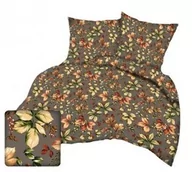 Pościel - Karo Pościel z kory 180x200 brązowa żółta liście A-1166 Kora 23 - miniaturka - grafika 1