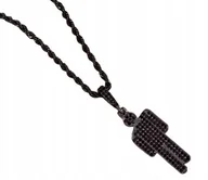 Wisiorki - Naszyjnik wisiorek Billie Eilish Czarny prezent Y2K - miniaturka - grafika 1