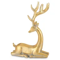 Ozdoby bożonarodzeniowe - Figurka - jeleń leżący złoty 25x18,5 cm SASEUM - II - miniaturka - grafika 1