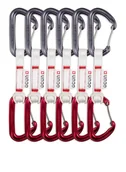 Sprzęt wspinaczkowy - Ekspresy wspinaczkowe Ocun Hawk QD Wire Bio-Dyn-Ring 15 mm 10 cm 6-pack - red - miniaturka - grafika 1