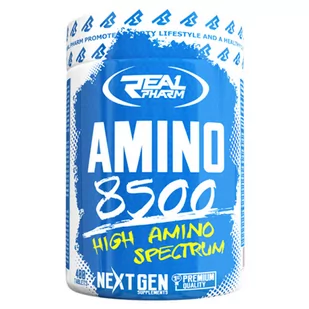 REAL PHARM Amino 8500 - 400Tabs (5902444701039) - Aminokwasy - miniaturka - grafika 1