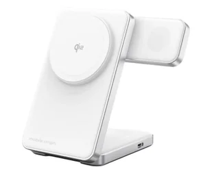 Mobile Origin Qi2 CompactStand 3in1 white/silver - Ładowarki do telefonów - miniaturka - grafika 1