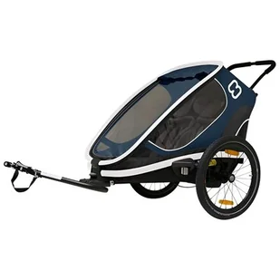 Przyczepka rowerowa HAMAX Outback One Niebiesko-biały - Przyczepki rowerowe - miniaturka - grafika 1
