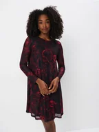 Sukienki - Mohito - Sukienka mini w kwiaty - czarny - miniaturka - grafika 1