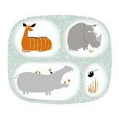 Sztućce dla dzieci - Talerz z przegródkami dla dzieci, seria Sawanna | Maison Petit Jour uniw - miniaturka - grafika 1