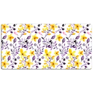 Podkładki na biurko - Mata ochronna na biurko Żółte kwatki 120x60 cm - miniaturka - grafika 1