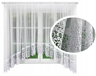 Firanka Gotowa Gipiura Firany Gotowe Woal Łuk 400X165 - Firany - miniaturka - grafika 1