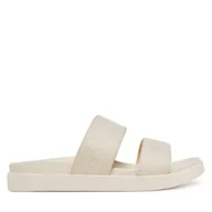 Klapki i japonki damskie - Klapki Calvin Klein Flat Slide Jacq HW0HW02486 Écru - miniaturka - grafika 1