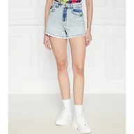 Spodenki damskie - Versace Jeans Couture Jeansowe szorty | Skinny fit - miniaturka - grafika 1