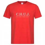 Koszulki męskie - Koszulka męska C.H.U.J. akronim Czuły Hojny Uroczy Jedyny śmieszny prezent - miniaturka - grafika 1