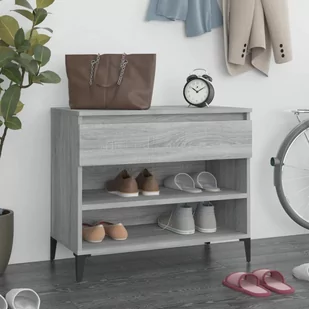 Lumarko Szafka na buty, szary dąb sonoma, 70x36x60 cm - Szafki na buty - miniaturka - grafika 1