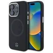 Etui i futerały do telefonów - Etui MERCEDES Silicone Tonal Logo MagSafe do Apple iPhone 16 Pro Max Czarny | Bezpłatny transport - miniaturka - grafika 1