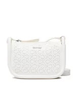 Torebki damskie - Calvin Klein Torebka Resort Shoulder Bag Mesh K60K609403 Biały - miniaturka - grafika 1