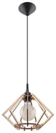 Lampy sufitowe - Sollux Lighting Lampa wisząca POMPELMO naturalne drewno - miniaturka - grafika 1