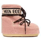 Śniegowce damskie - Śniegowce Moon Boot Mb Icon Fleece 80D1409700 Różowy - miniaturka - grafika 1