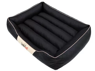 Hobbydog r5cescza2 łóżko/sofa dla psa/kosz Cesar Standard ze sztucznej skóry, kodura, czarna, rozmiar R5, 125 x 98 x 25 cm 5902052048205 - Legowiska dla psów - miniaturka - grafika 1